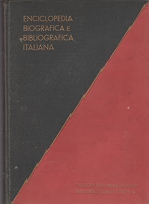 Imagen del vendedor de ENCICLOPEDIA BIOGRAFICA E BIBLIOGRAFICA ITALIANA SERIE XLI - CERAMISTI a la venta por Librairie l'Aspidistra