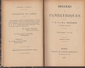 Seller image for DISCOURS ET PANEGYRIQUES Tome 3 for sale by Librairie l'Aspidistra