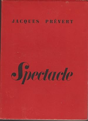 Image du vendeur pour SPECTACLE mis en vente par Librairie l'Aspidistra