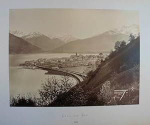 Zell am See. Original-Fotografie, Albumin auf OKarton mit typogr. Bezeichnung. Salzburg, Photogra...