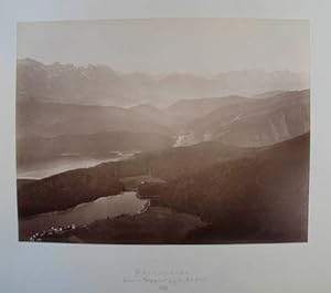 Walchensee. Original-Fotografie, Albumin auf Karton mit typogr. Bezeichnung. Salzburg, Photograph...