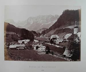 Ramsau bei Berchtesgaden. Original-Fotografie, Albumin auf Karton mit typogr. Bezeichnung. Salzbu...