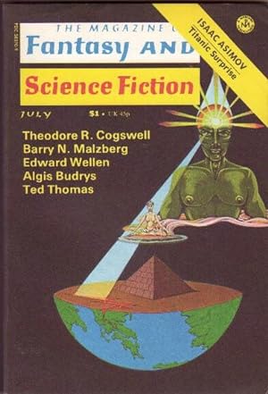 Seller image for The Magazine of Fantasy and Science Fiction July 1975,,,A Drop of Dragon's Blood, Deadpan, A Galaxy Called Rome, Owls, Players at Null-G, For the Birds, A Day in the Apotheosis of the Welafre State, for sale by Nessa Books