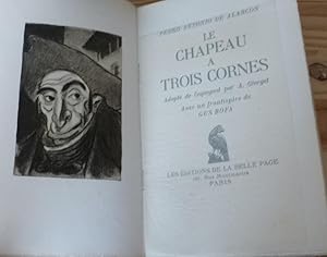 Le chapeau à trois cornes. Adapté de l'espagnol par A. Glorget, avec un frontispice de Gus Bofa, ...