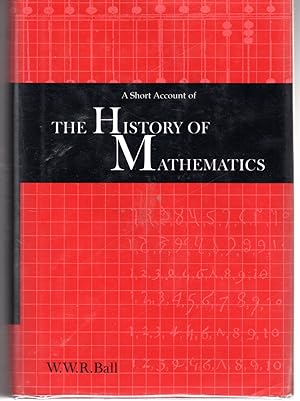 Seller image for A Short Account of the History of Mathematics for sale by Dorley House Books, Inc.