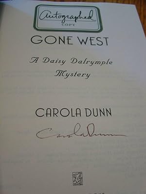 Gone West; A Daisy Dalrymple Mystery