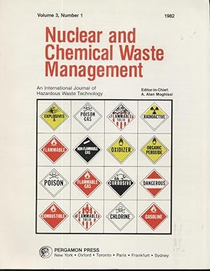 Nuclear and Chemical Waste Management Volum 3, Number 1