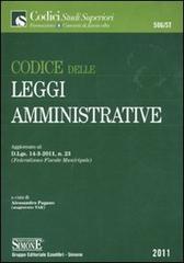 Imagen del vendedor de Codice delle leggi amministrative. a la venta por FIRENZELIBRI SRL