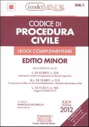 Imagen del vendedor de Codice di procedura civile e leggi complementari. Ediz. minor. a la venta por FIRENZELIBRI SRL