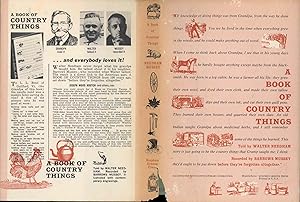 Imagen del vendedor de A book of country things. [Gramp -- On the farm -- Sugaring -- Doing the stone -- The animal kingdom -- From the woods -- Grandpa's tools -- What he had to buy -- Around the house -- Indians] a la venta por Joseph Valles - Books