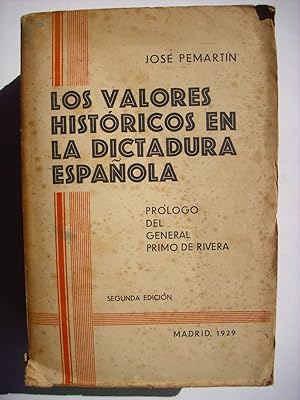 Los valores históricos en la dictadura española