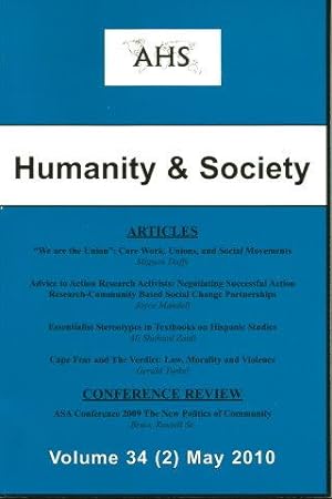 HUMANITY & SOCIETY - Volume 34 (2), May 2010
