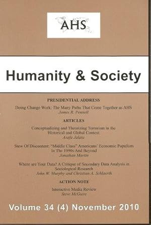 HUMANITY & SOCIETY - Volume 34 (4), November 2010