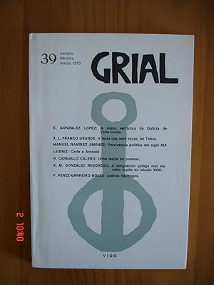 Grial.Revista Galega de Cultura nº 39.