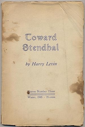 Seller image for Toward Stendhal for sale by Between the Covers-Rare Books, Inc. ABAA