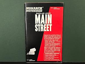 Seller image for Sinclair Lewis' Main Street (Monarch Notes & Study Guides) for sale by Bookwood