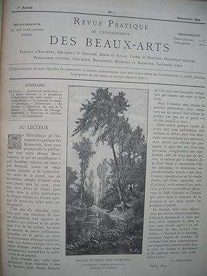 Revue Pratique de l'Enseignement des BEAUX-ARTS 1894-1896