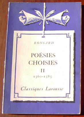 Seller image for Poesies Choisies - II, 1560-1585 for sale by Rainy Day Paperback