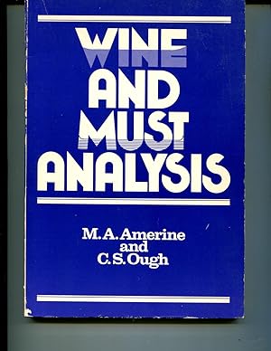 Seller image for Wine and Must Analysis for sale by Orca Knowledge Systems, Inc.