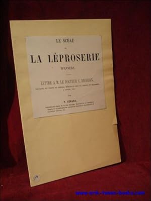 Seller image for sceau de la leproserie d'Anvers, for sale by BOOKSELLER  -  ERIK TONEN  BOOKS