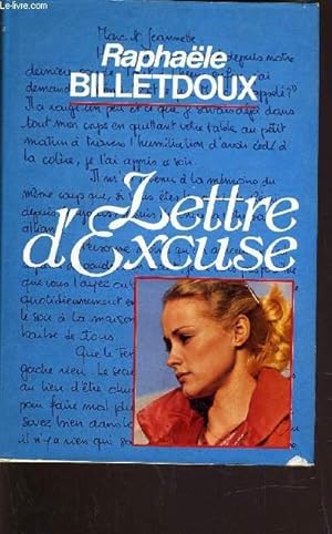 Seller image for LETTRE D'EXCUSE. for sale by Le-Livre