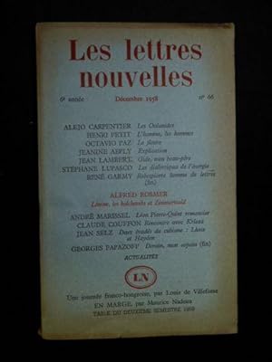 Les lettres nouvelles N°66 de la sixième année