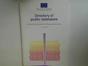 Bild des Verkufers fr Directory of public databases produced by the institutions of the European Communities January 1993. zum Verkauf von books4less (Versandantiquariat Petra Gros GmbH & Co. KG)