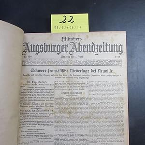 Bild des Verkufers fr Mnchen-Augsburger Abendzeitung - Nr. 150 bis 179 (1. bis 30. Juni 1915) zum Verkauf von Bookstore-Online