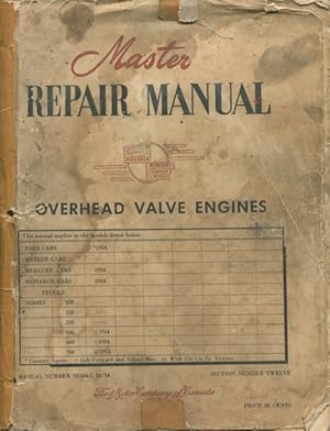 Imagen del vendedor de Master repair manual : overhead valve engines. a la venta por Lost and Found Books