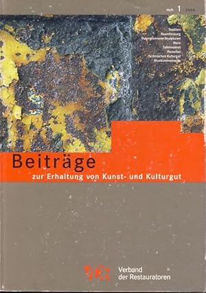 Bild des Verkufers fr VDR Beitrge zur Erhaltung von Kunst- und Kulturgut. Heft 1, 2006. zum Verkauf von Fundus-Online GbR Borkert Schwarz Zerfa