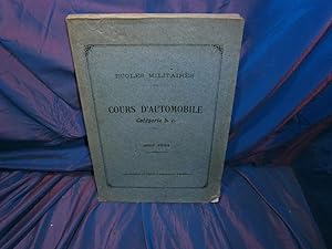 Cours d'automobile catégorie b.c.1923-1924