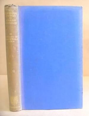 Seller image for The Cambridge History Of English Literature Volume II - The End Of The Middle Ages for sale by Eastleach Books