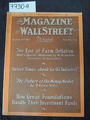 Image du vendeur pour End of Farm Deflation Better Times Ahead for Oil Industry? The Future of the Money Market Magazine of Wall Street mis en vente par Princeton Antiques Bookshop