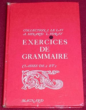 Bild des Verk�ufers f�r LA GRAMMAIRE DANS LE CYCLE D'ORIENTATION (exercices) - Classes de 4e et 3e zum Verkauf von LE BOUQUINISTE