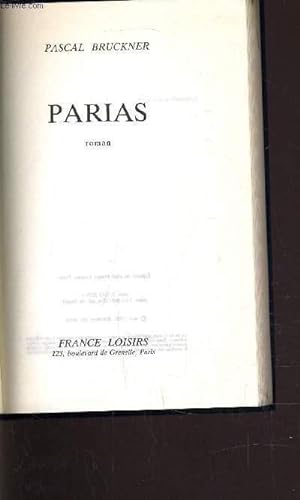 Bild des Verkufers fr PARIAS. zum Verkauf von Le-Livre
