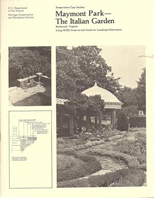 Seller image for Marymont Park The Italian Garden Richmond, Virginia for sale by Charles Lewis Best Booksellers