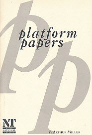 Seller image for Platform Papers. 7. Arthur Miller for sale by Barter Books Ltd