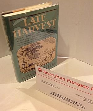 Seller image for LATE HARVEST - Rural American Writing - First with 3 signatures! for sale by Twain of Thought Rare Books