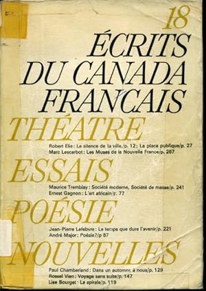Écrits du Canada français # 18