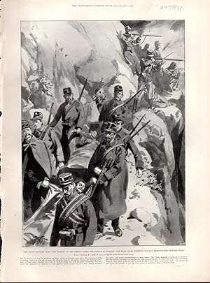 Image du vendeur pour ENGRAVING: "The Graeco-Turkish War: The Retreat of the Greeks after the Battle of Donoko".engraving from The Illustrated London News, June 19, 1897 mis en vente par Dorley House Books, Inc.