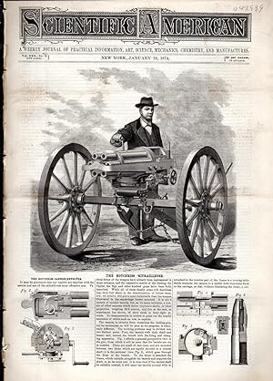 Seller image for Scientific American: A Weekly Journal of Practical Information, Art, Science, Mechanics, Chemistry and Manufactures Volume XXX, No.2: January 10, 1874 for sale by Dorley House Books, Inc.