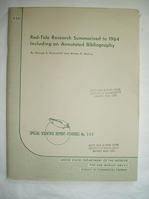 Red-tide Research Summarized to 1964 : Including an Annotated Bibliography