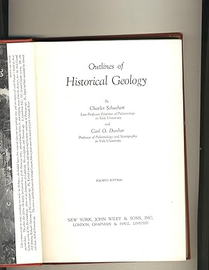 Imagen del vendedor de Outlines of Historical Geology a la venta por Richard Lemay