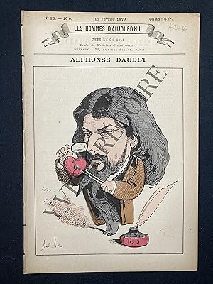 LES HOMMES D'AUJOURD'HUI-N°23-15 FEVRIER 1879-ALPHONSE DAUDET