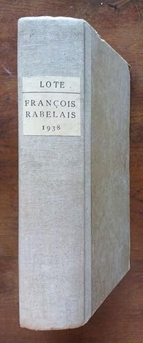 La vie et l'oeuvre de François Rabelais