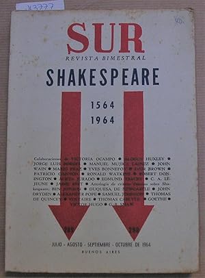 Imagen del vendedor de SUR Revista mensual julio-agosto-septiembre-octubre 1964 n 289-290. SHAKESPEARE 1564 - 1964 a la venta por LLIBRES del SENDERI