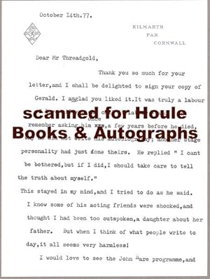 Archive of Two Letters Signed and a Signed & Inscribed Title Page for the