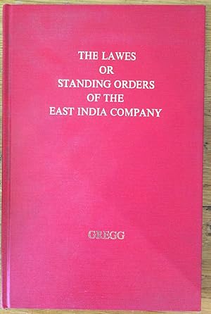 Seller image for The Lawes or Standing Orders of the East India Company for sale by Arthur Probsthain