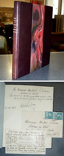 Le visage de François Rabelais (avec une lettre autographe signée de l'auteur et une reliure en m...