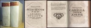 Meditationum ad Instrumentum Pacis Caesareo-Svecicum. Specimen I (bis X) 10 Teile in 2 Bänden.